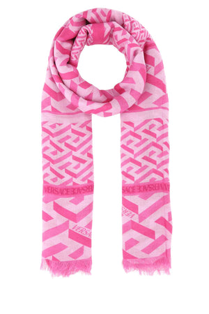 VERSACE Chic Printed Modal Blend Scarf - 140 cm x 140 cm