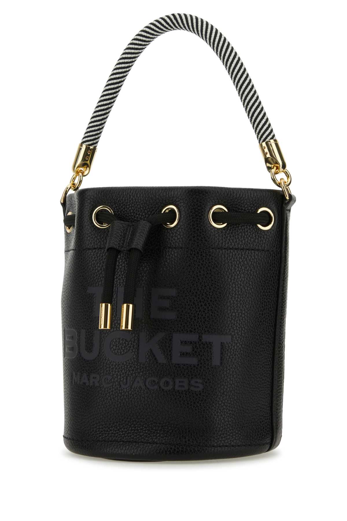 MARC JACOBS Mini Black Leather Bucket Handbag