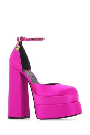 VERSACE Satin Medusa Aevitas Pumps - 16 cm Heels