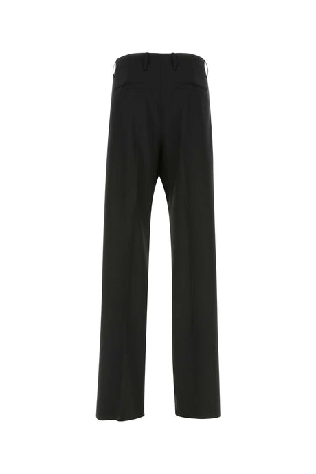 VERSACE Elegant Black Stretch Wool Pants for Men