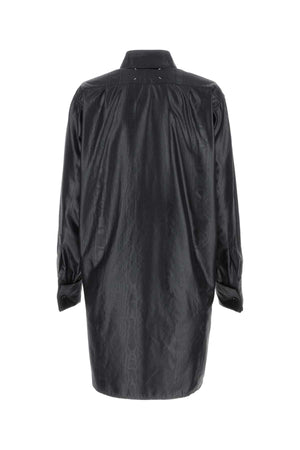 MAISON MARGIELA Oversized Black Fabric Shirt for Women