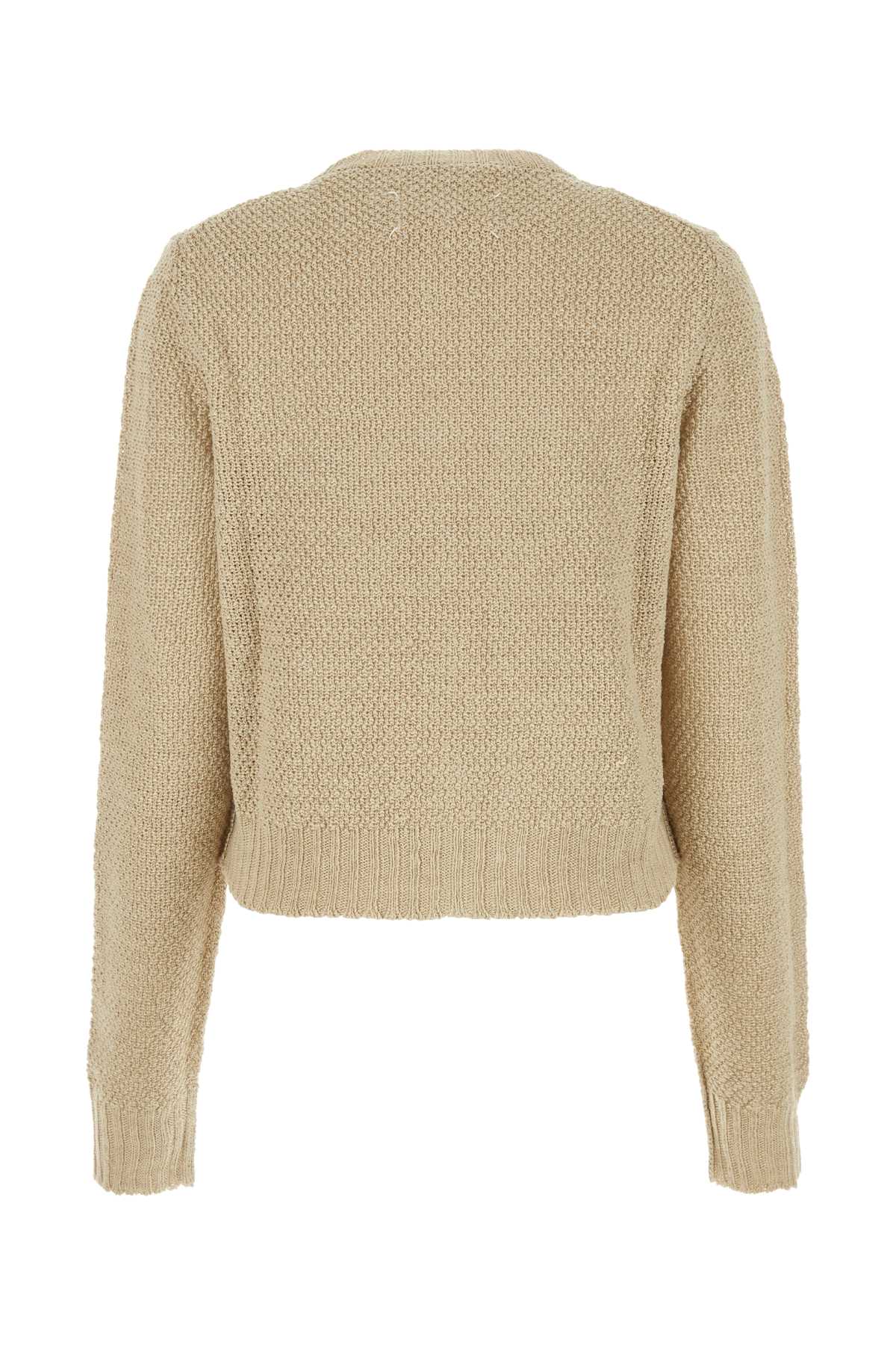 MAISON MARGIELA Beige Hemp Cardigan for Women - Spring 2024