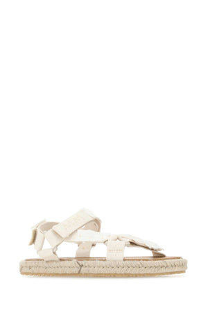 MAISON MARGIELA Ivory Canvas Trekking Sandals for Women