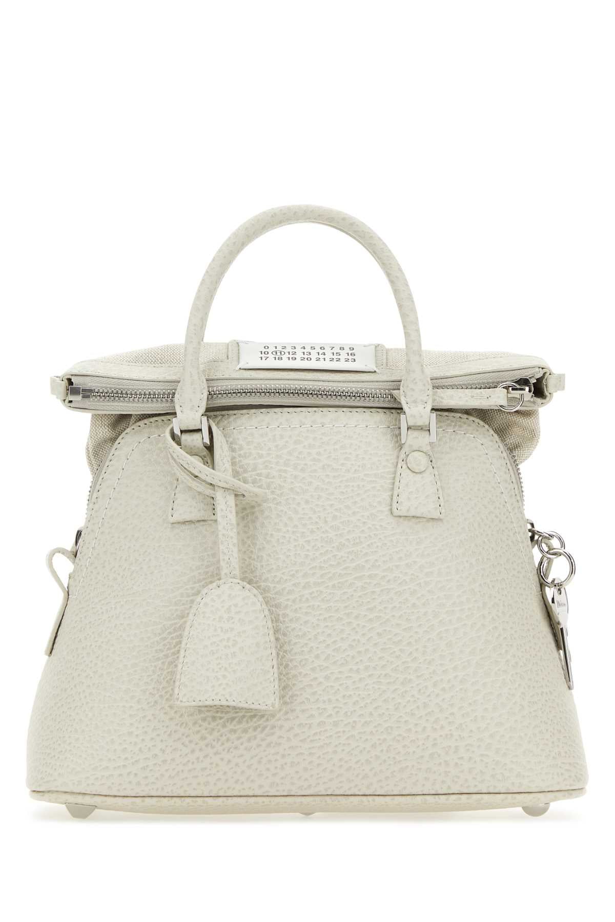 MAISON MARGIELA Chalk Leather Mini Handbag - Effortless Elegance