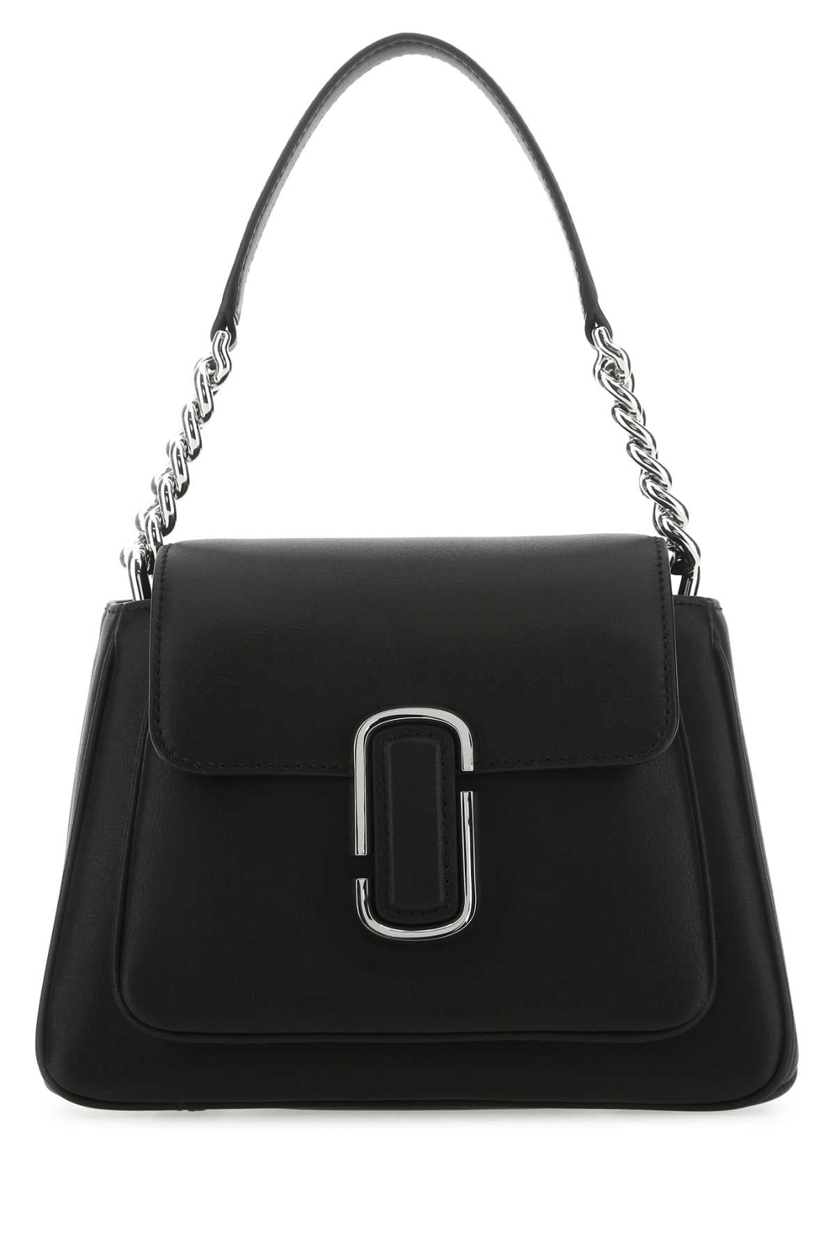 MARC JACOBS Chic Black Leather Mini J Marc Shoulder Handbag