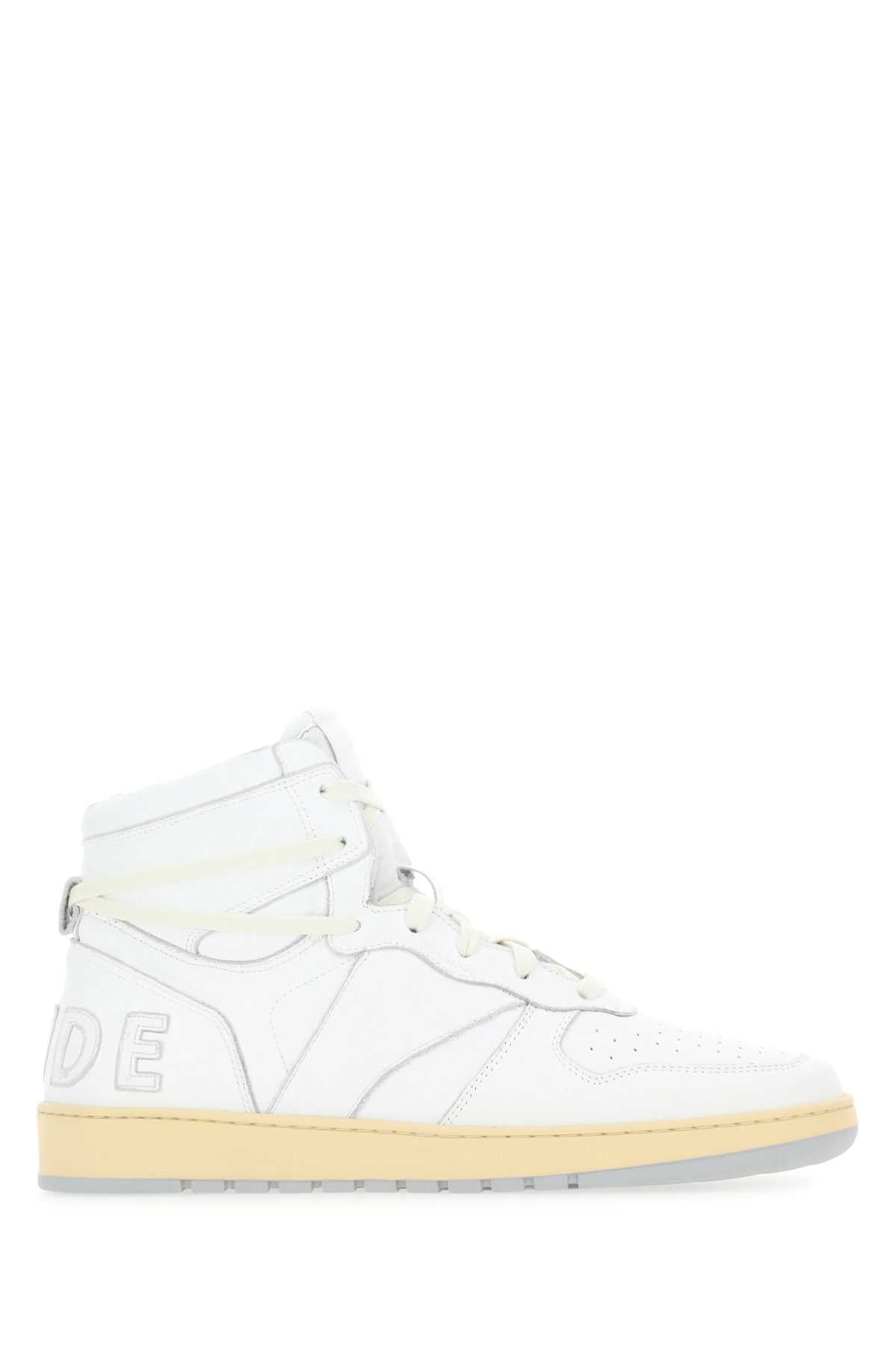 RHUDE Men's Premium Leather Rhecess Sneaker