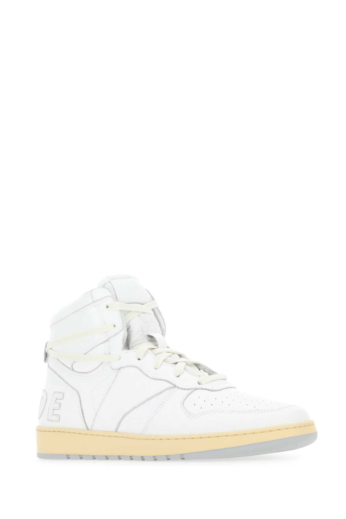 RHUDE Men's Premium Leather Rhecess Sneaker