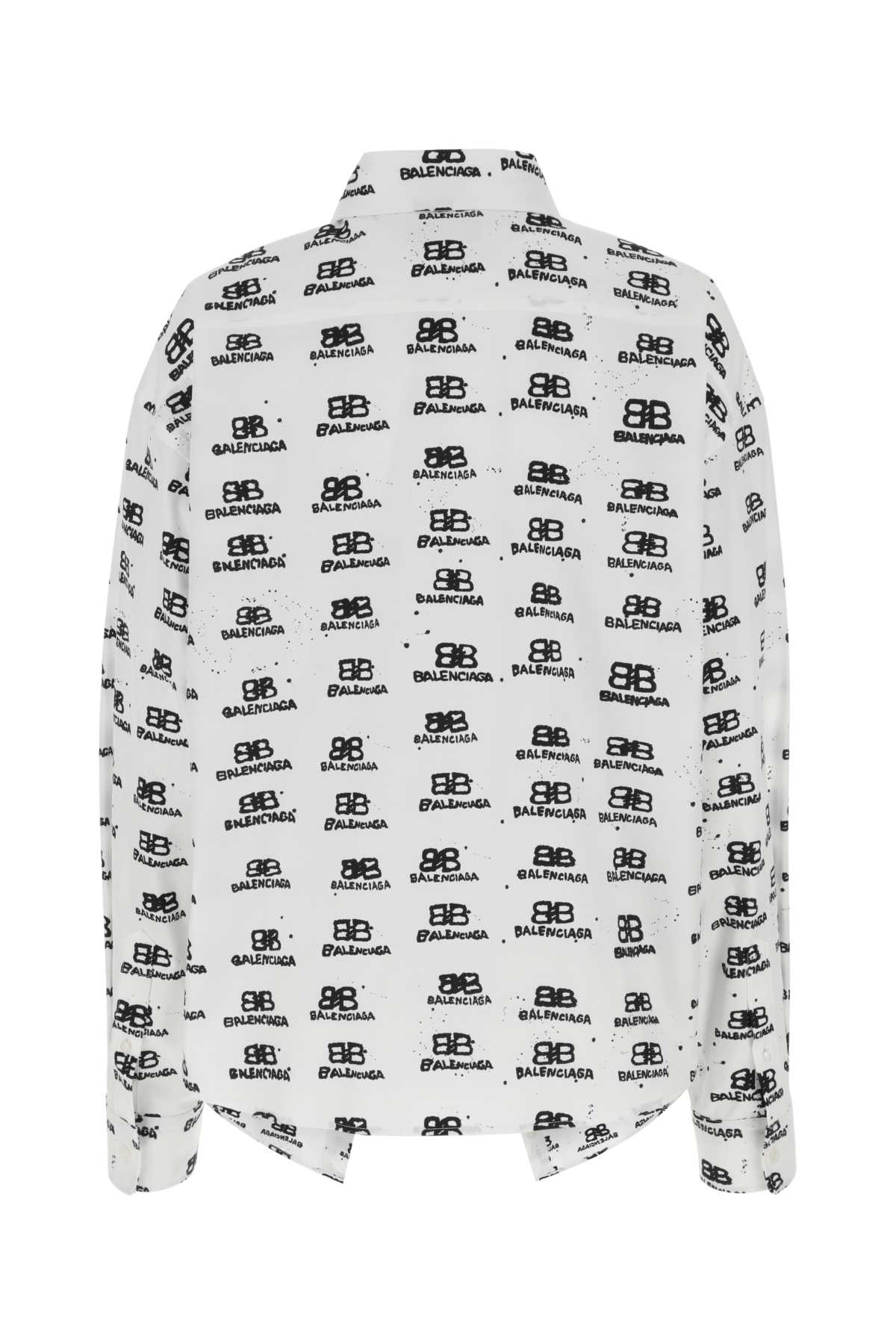 BALENCIAGA Printed Poplin Shirt - Women's Collection