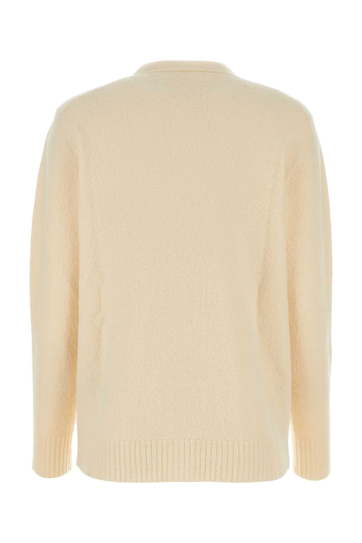 JIL SANDER Ivory Wool Cardigan for Women - Cozy Elegance