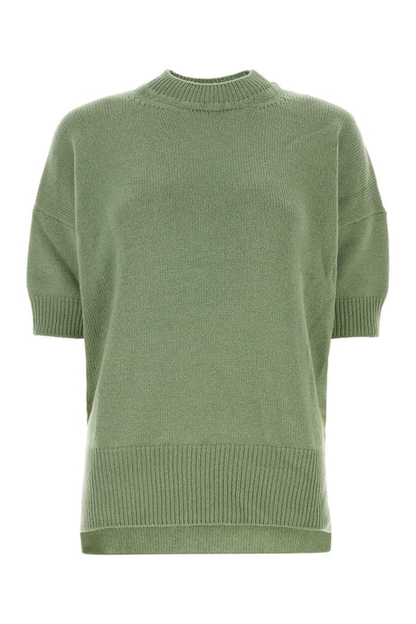 JIL SANDER Pastel Green Wool Sweater for Women