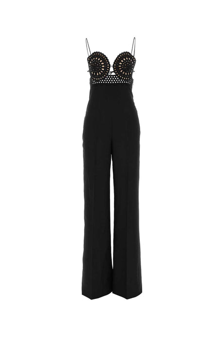 STELLA McCARTNEY Chic Black Linen Blend Jumpsuit for Women