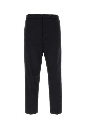 JIL SANDER Tailored Cotton Pants for Men - Navy Blue