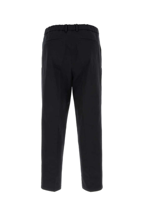 JIL SANDER Tailored Cotton Pants for Men - Navy Blue