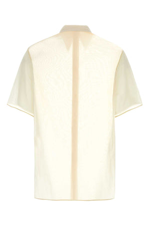 JIL SANDER Ivory Gauze Button-Up Shirt for Men