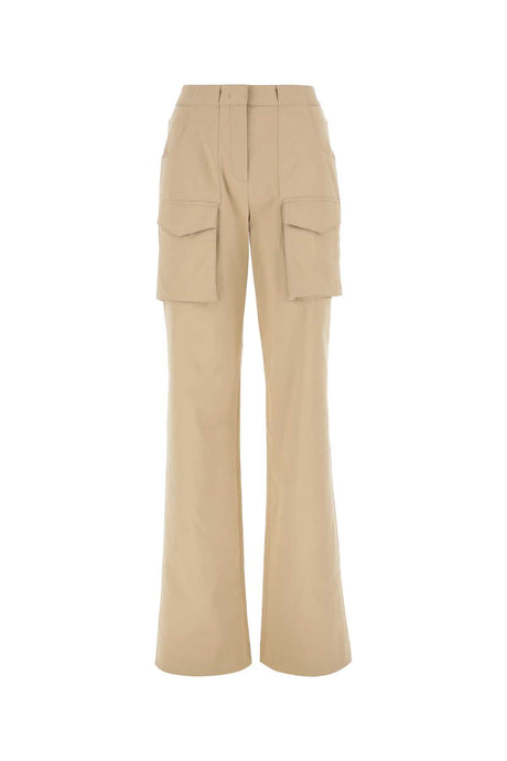 ERMANNO SCERVINO Beige Stretch Cotton Pants for Women