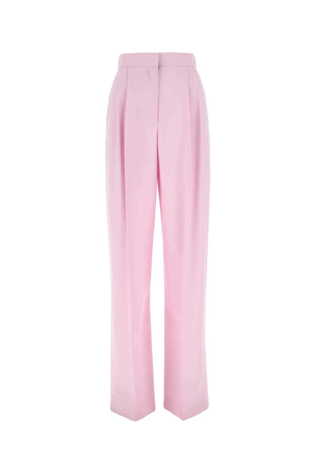 ALEXANDER MCQUEEN Elegant Pastel Pink Wool Pants for Women