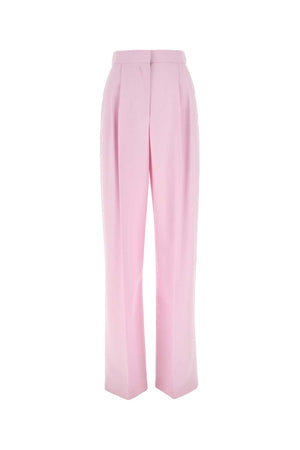 ALEXANDER MCQUEEN Elegant Pastel Pink Wool Pants for Women