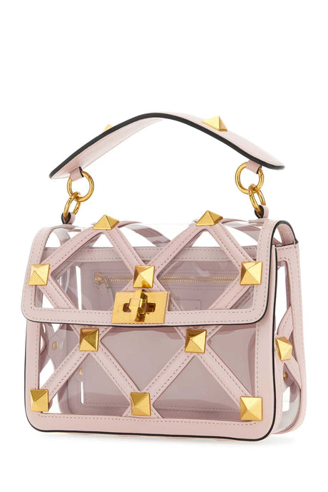 VALENTINO GARAVANI Medium Roman Stud Handbag - Pastel Pink