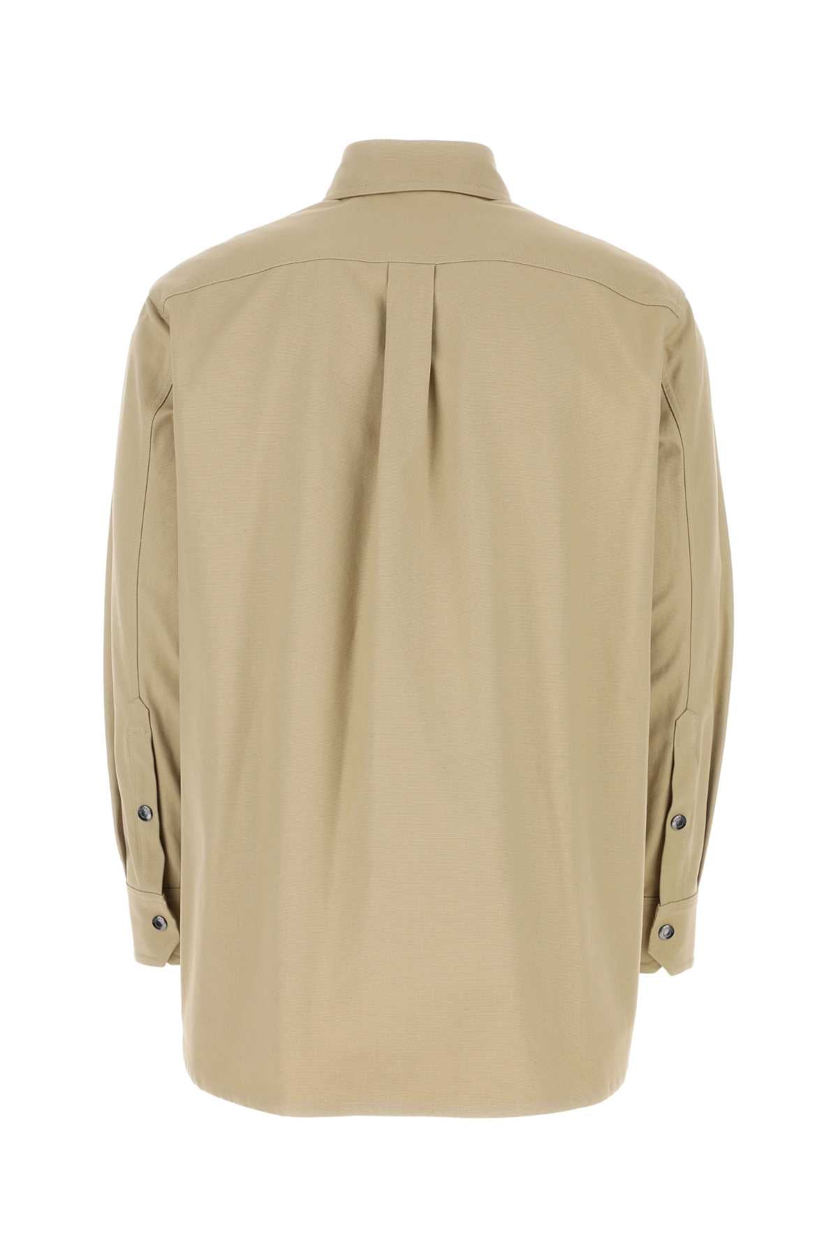 VALENTINO GARAVANI Cotton Shirt for Men - Elegant Beige - 23S Collection