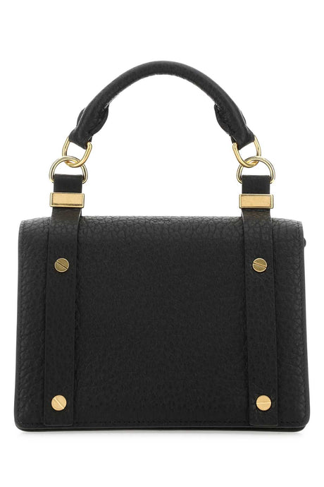 CHLOE Mini Black Leather Ora Handbag