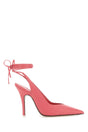 THE ATTICO Elevated Pink Leather Venus Pumps with 10.5 cm Heel