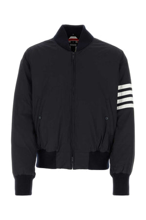 THOM BROWNE Midnight Blue Padded Bomber Jacket