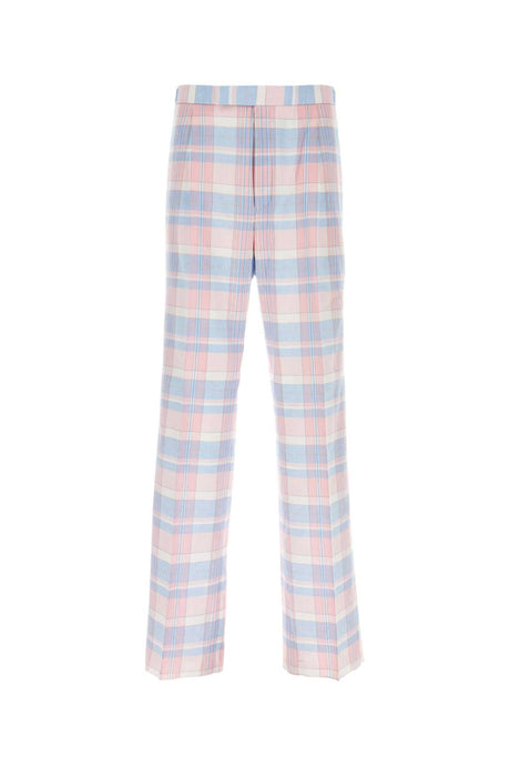 THOM BROWNE Classic Embroidered Cotton Pants - 2024 Collection