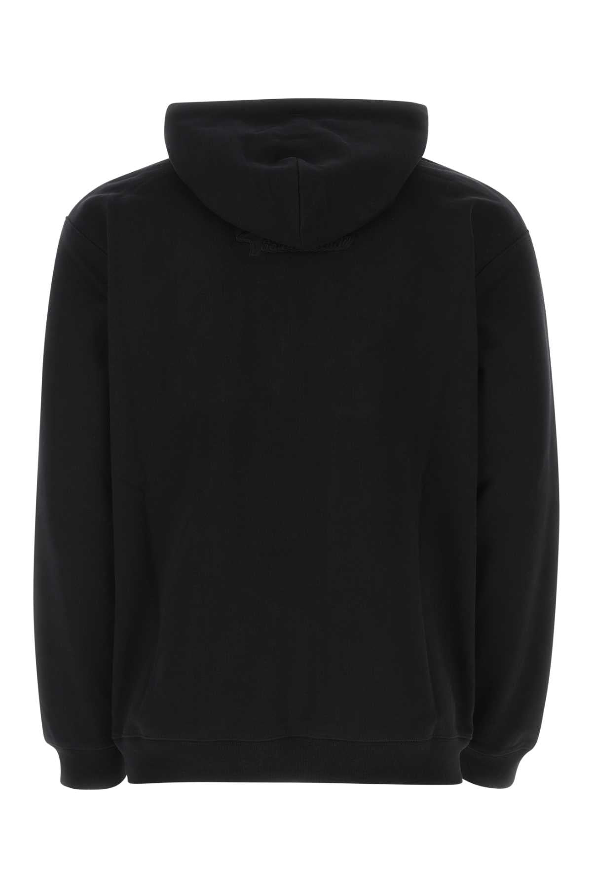 VTMNTS Classic Black Stretch Cotton Sweatshirt for Men - 23S Season