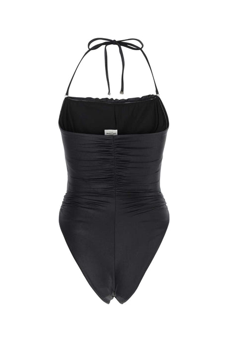 SAINT LAURENT Black Stretch Nylon Swimsuit