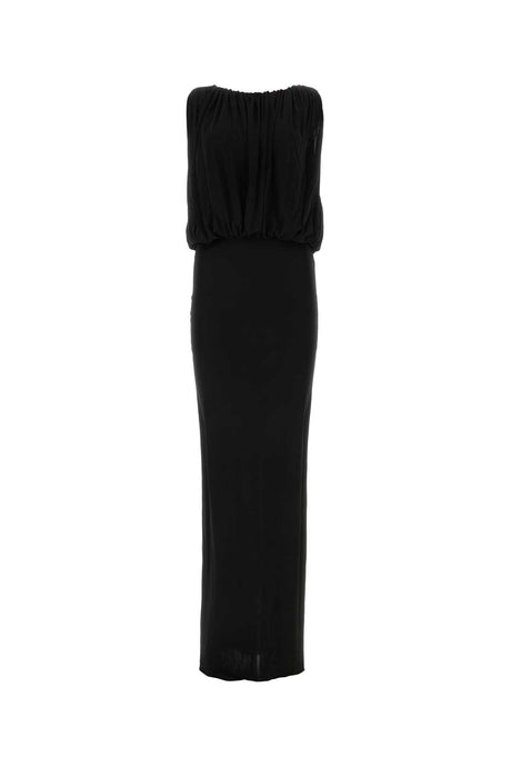 SAINT LAURENT Elegant Black Long Dress