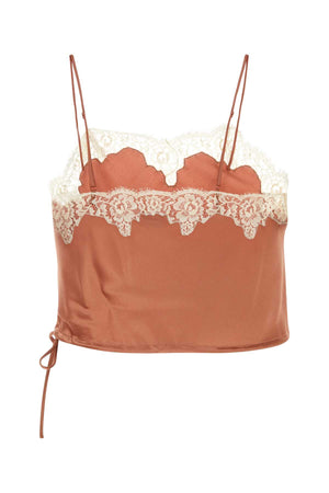 SAINT LAURENT Elegant Mini Satin Lingerie Top