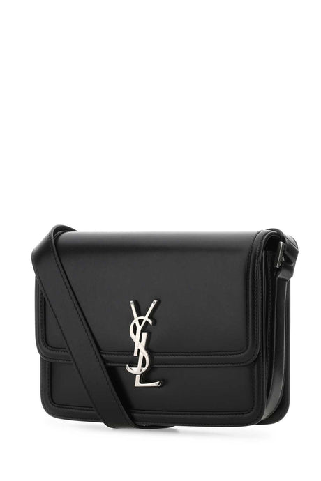 SAINT LAURENT Mini Black Leather Shoulder Handbag