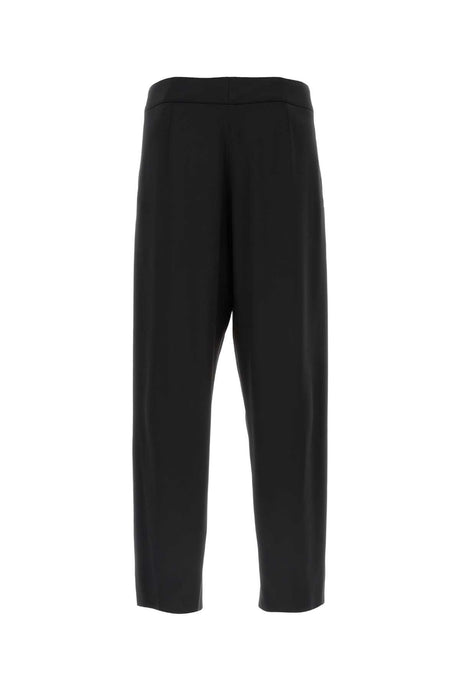 SAINT LAURENT Elegant Black Satin Pants for Men