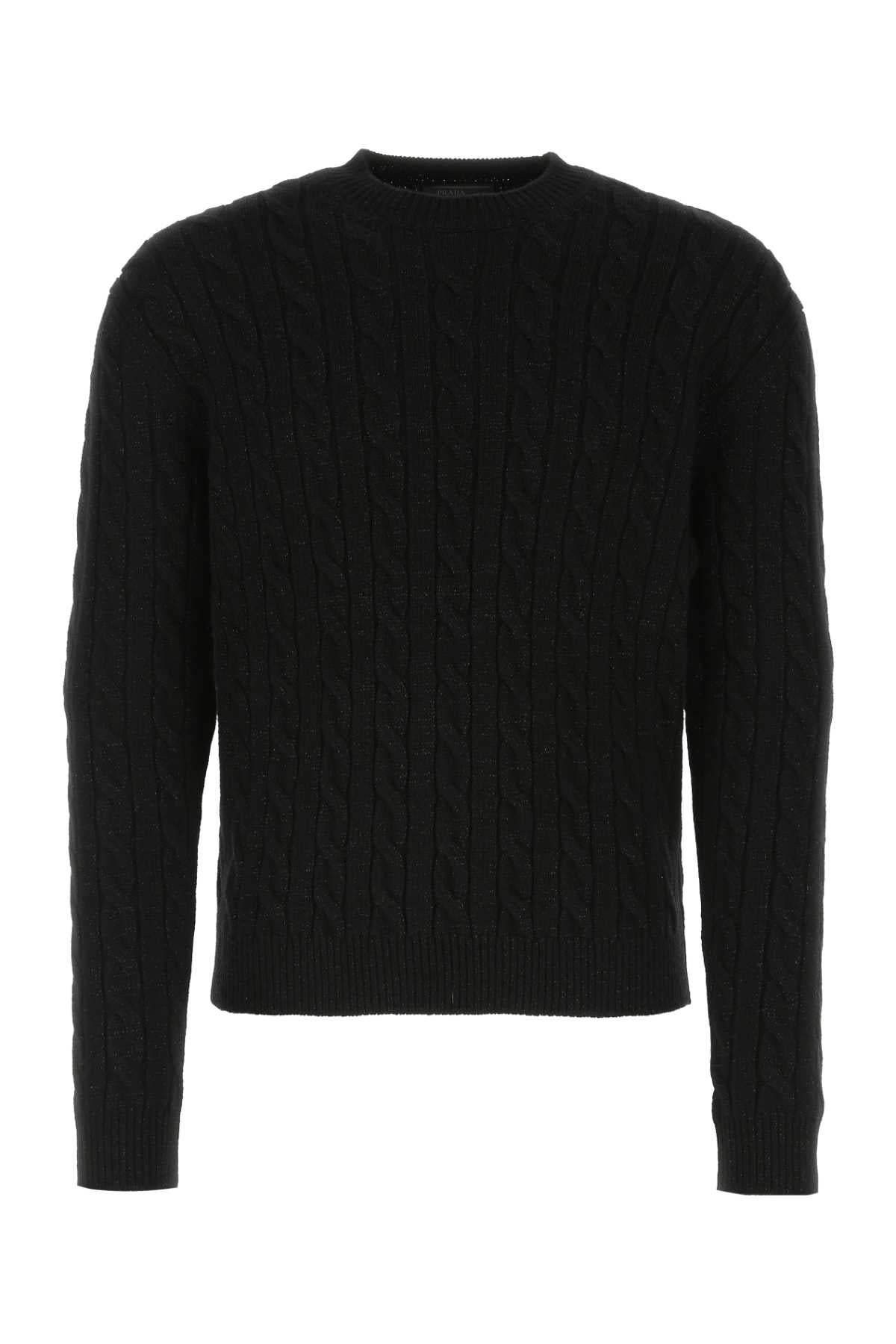 PRADA Classic Black Wool Blend Sweater for Men