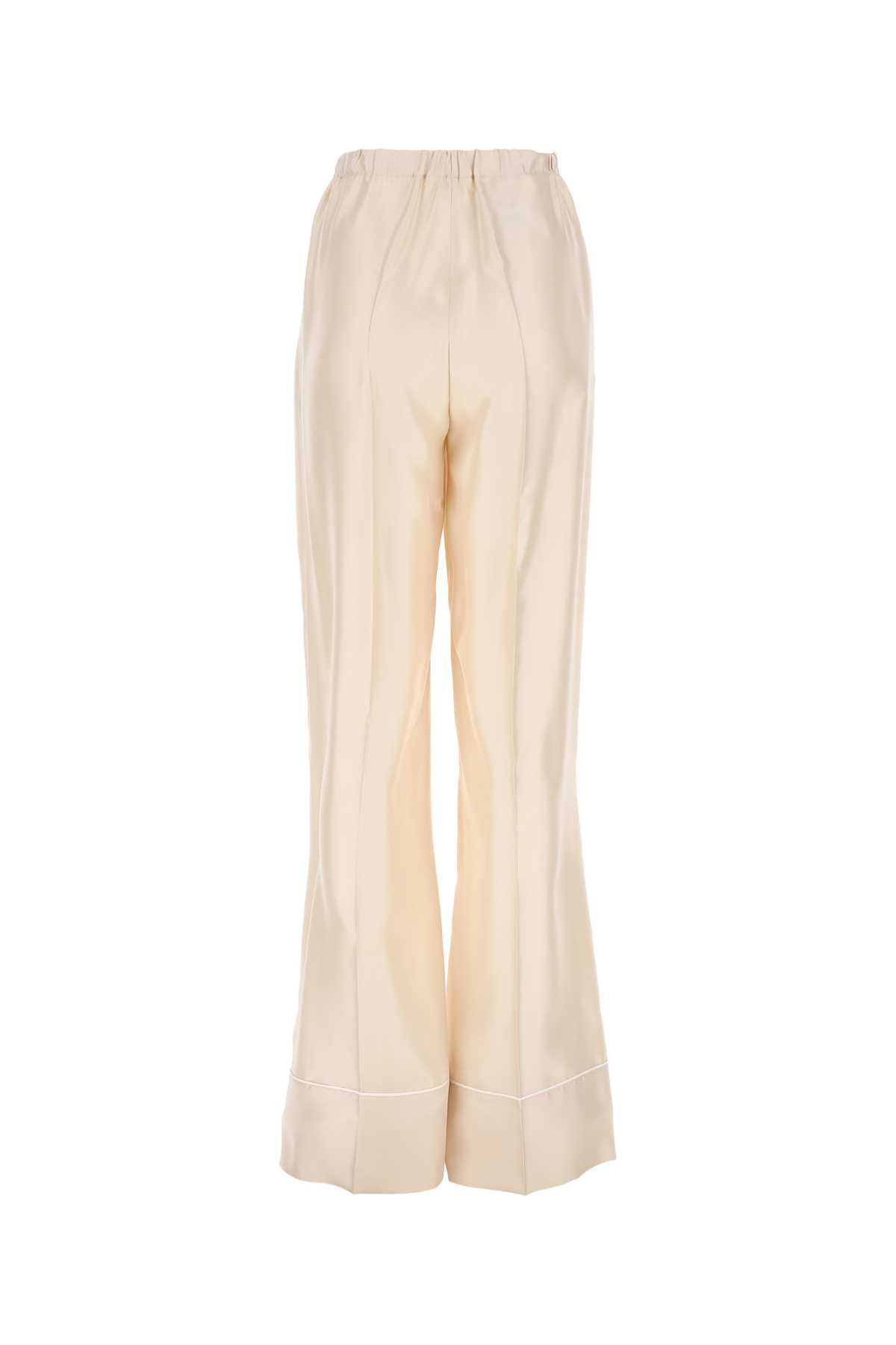 PRADA Ivory Satin Pyjama Pant