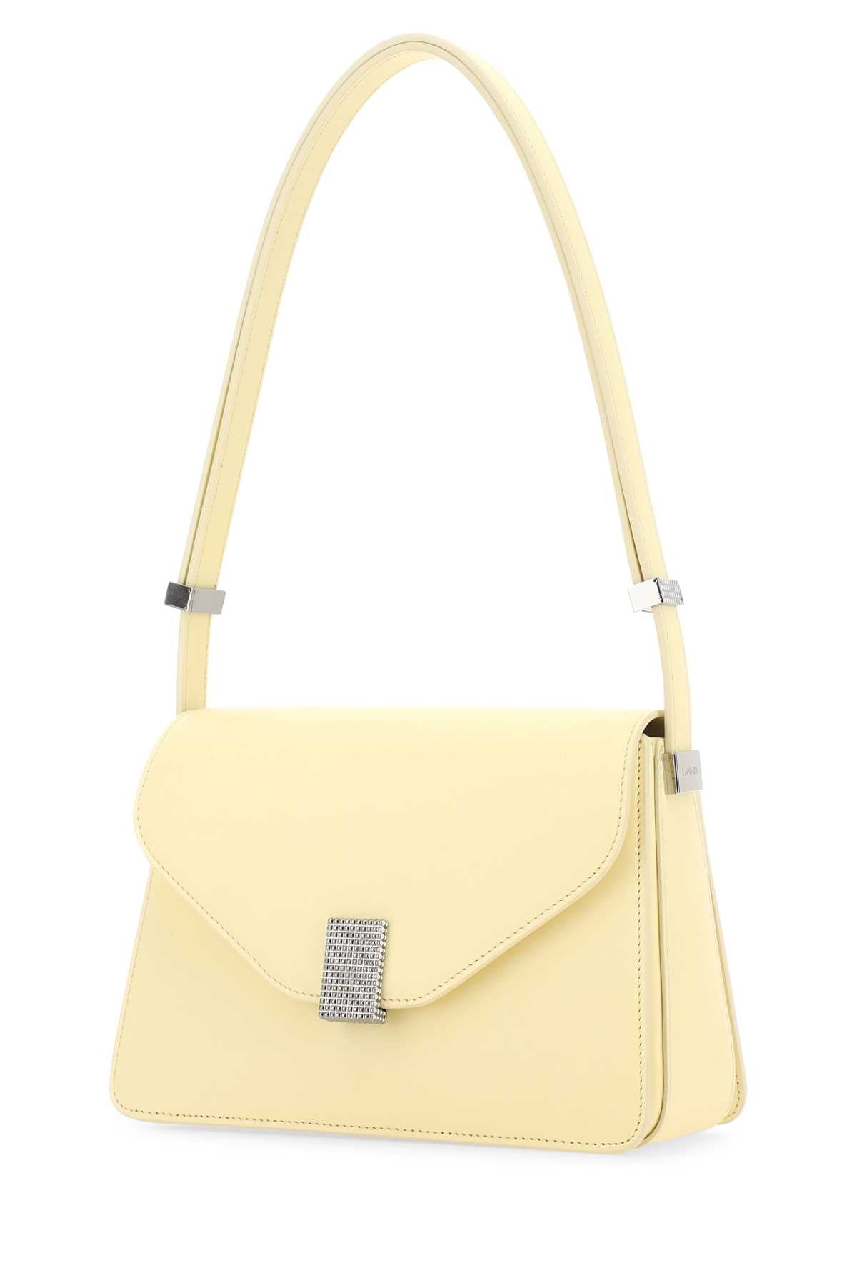 LANVIN Mini Leather Concerto Shoulder Handbag - Pastel Yellow