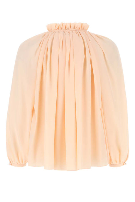 LANVIN Pastel Pink Crepe Blouse