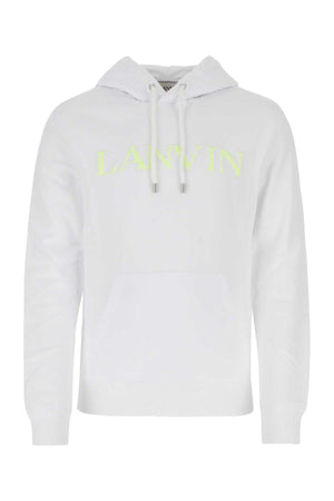 LANVIN Classic White Cotton Sweatshirt