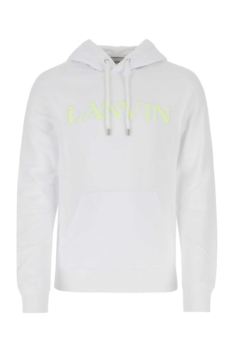 LANVIN Classic White Cotton Sweatshirt