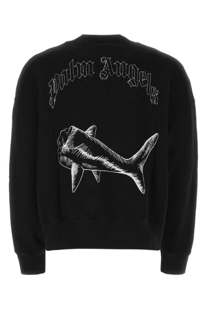 PALM ANGELS Urban Black Cotton Sweatshirt for Men