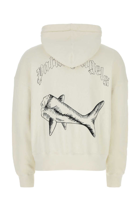 PALM ANGELS Ivory Cotton Sweatshirt for Men - 2024 Collection