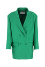 VALENTINO GARAVANI Oversize Green Crepe Couture Blazer for Women