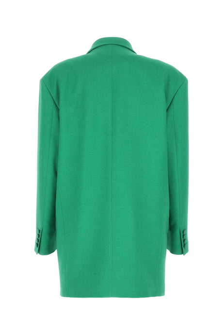 VALENTINO GARAVANI Oversize Green Crepe Couture Blazer for Women