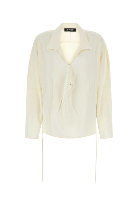 KIKO KOSTADINOV Ivory Satin Shirt - Women's Fashion Essential