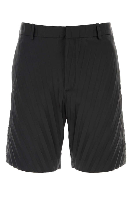 VALENTINO GARAVANI Men's Black Nylon Bermuda Shorts