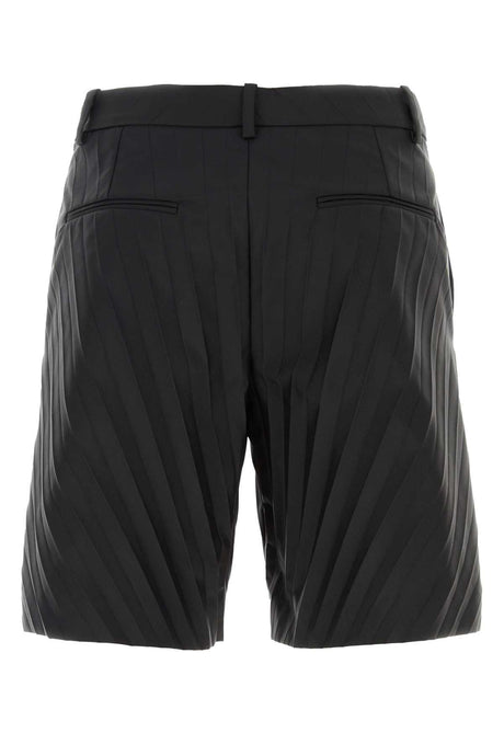 VALENTINO GARAVANI Men's Black Nylon Bermuda Shorts