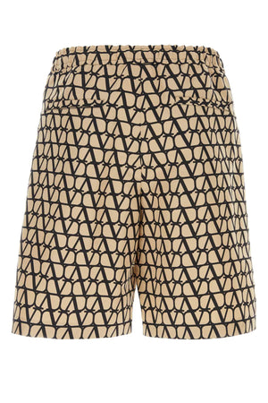 VALENTINO GARAVANI Printed Silk Bermuda Shorts for Men - Summer 2023