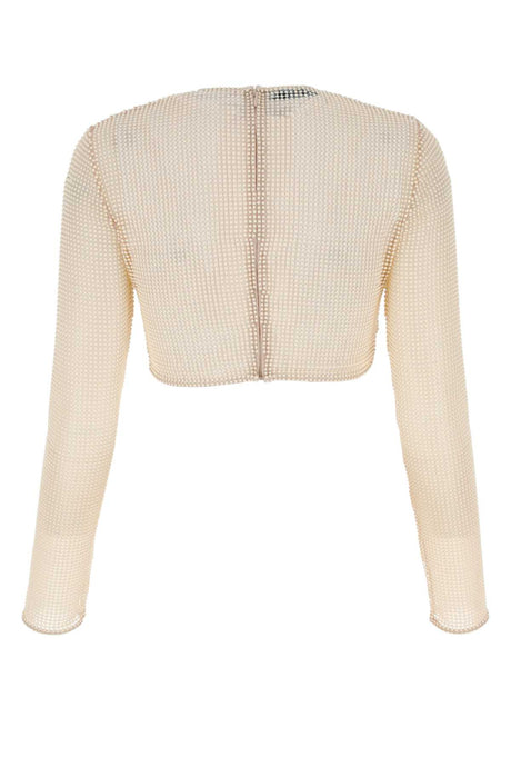 PRADA Beige Sand Beads Top for Women