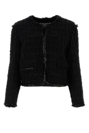 TORY BURCH Chic Black Tweed Blazer