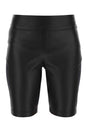 LOEWE Chic Black Leather and Fabric Leggings